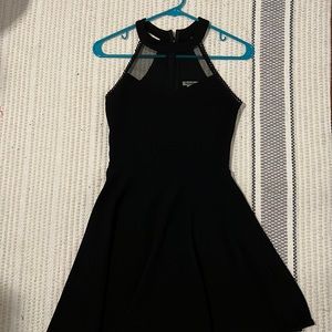 Sally miller black mesh top float dress size S WITH TAGS